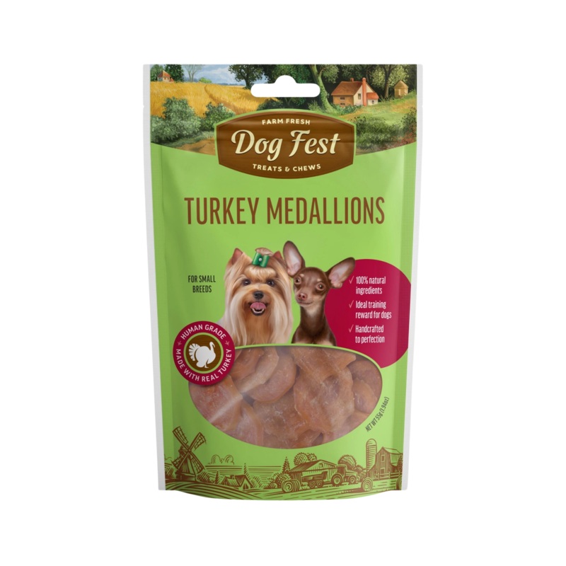 DOGFEST TURKEY MEDALLIONS TREATS