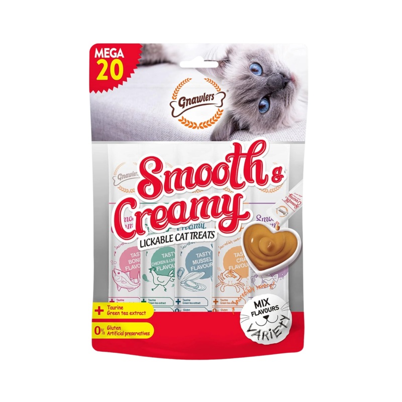 GNAWLERS CREAMY TREAT MIX FLAV (L)