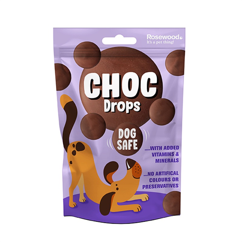 Rosewood Dog Safe Choc Drops for Dogs 200g