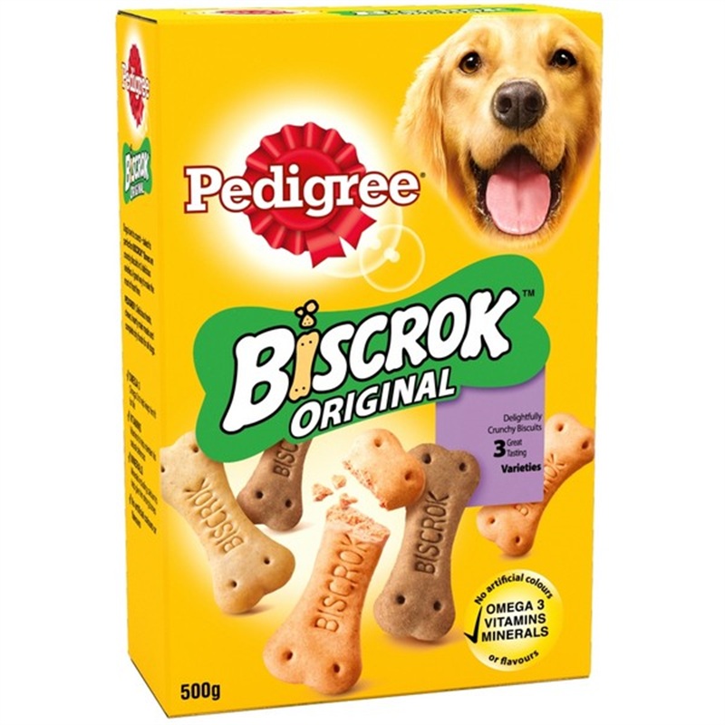 PEDIGREE Biscrok Biscuits Multi Mix Dog Treats 500g