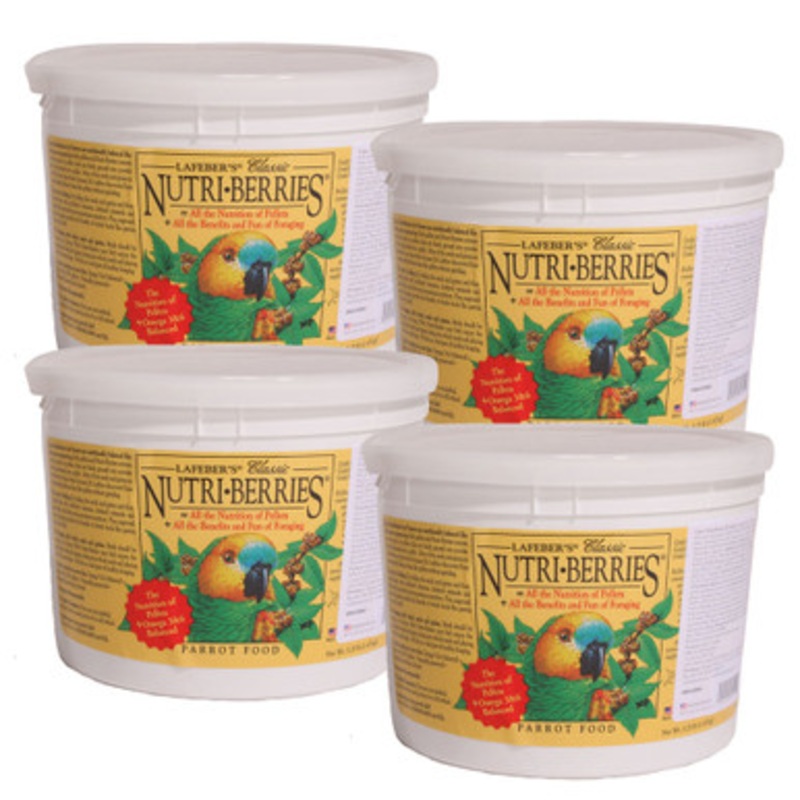 Lafeber NutriBerries Original Complete Parrot Food 1.47kg – Case of 4