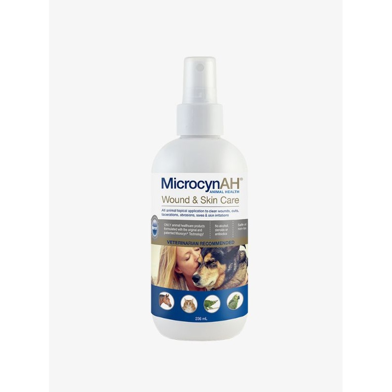 MicrocynAH Wound and Skin Care Spray For Dogs & Cats 236ml