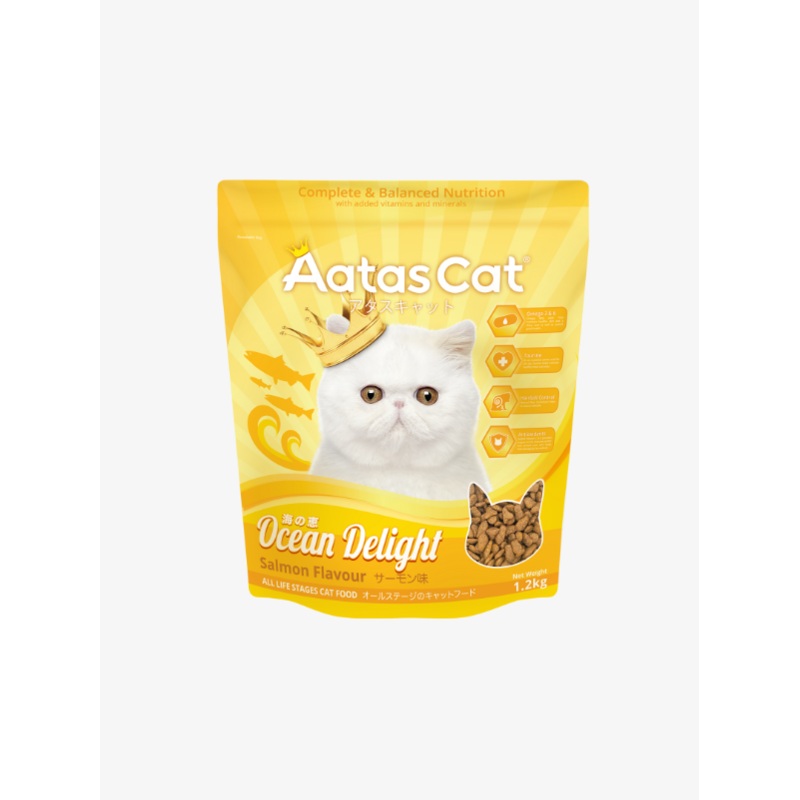 Aatas Cat Delight Ocean Delight Salmon Adult Cat Dry Food (2 Sizes)