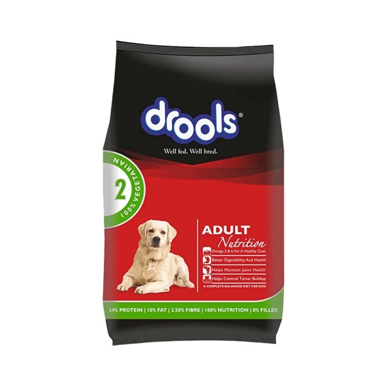 DROOLS VEG ADULT & PUPPY  DOG DRY FOOD (L)