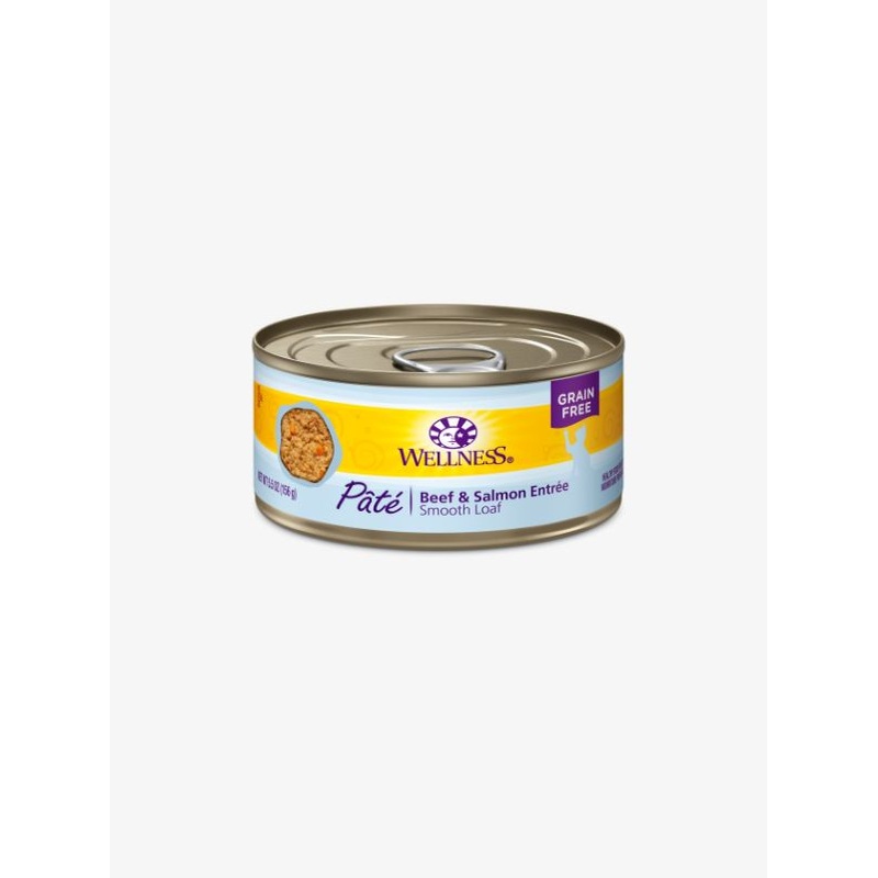 Wellness Complete Health Pate Beef & Salmon Wet Cat Food [Weight : 5.5 oz]