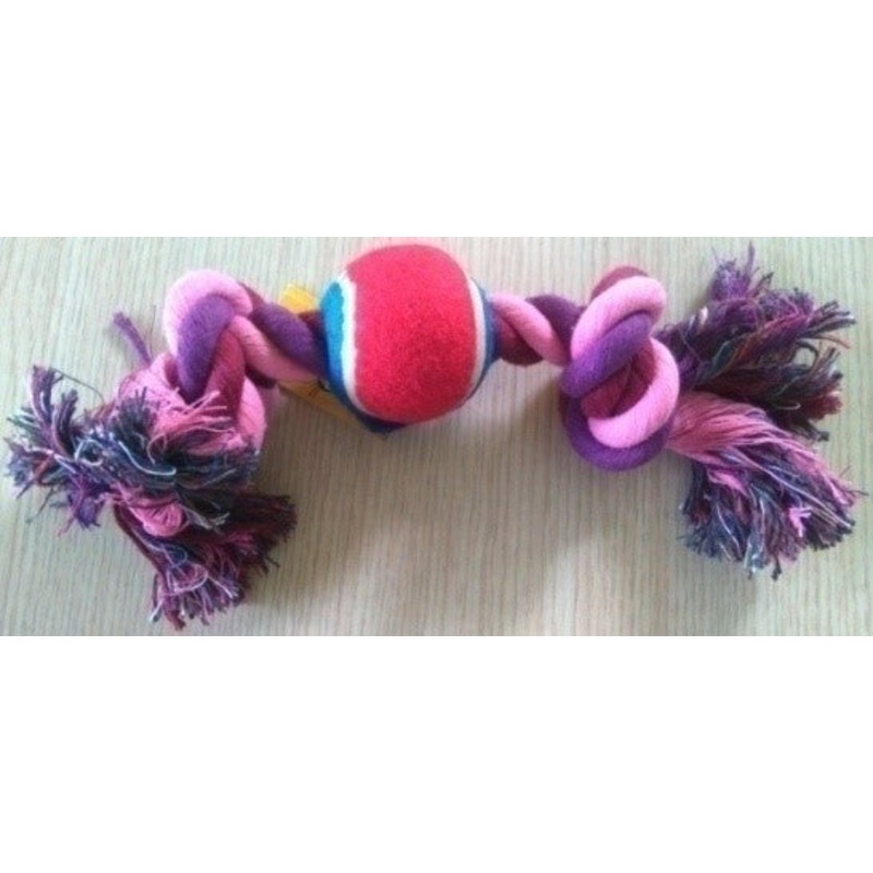 DOG TOY ROPE & BALL 29x7cm|DOG TOY ROPE & BALL 29x7cm