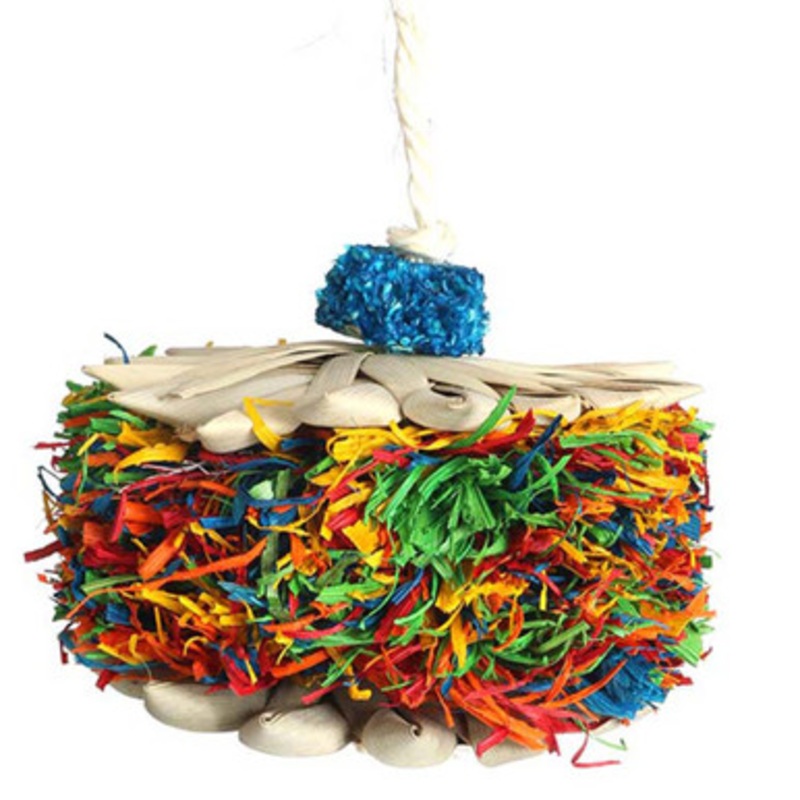 Palm Puff Natural Parrot Toy