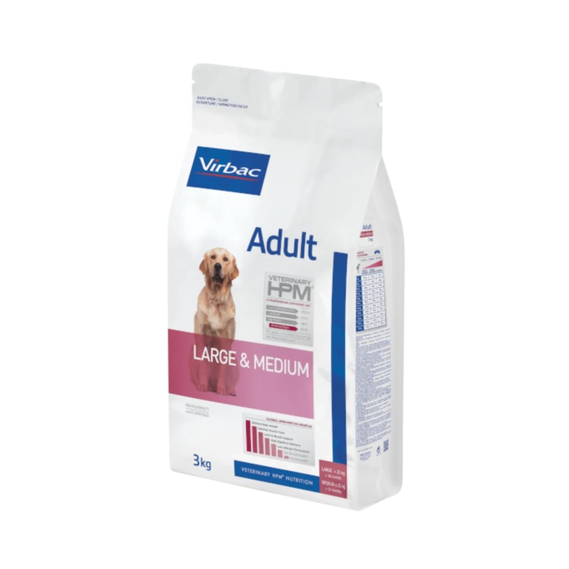 VIRBAC ADULT LARGE & MEDIUM DOG DRY FOOD (M)