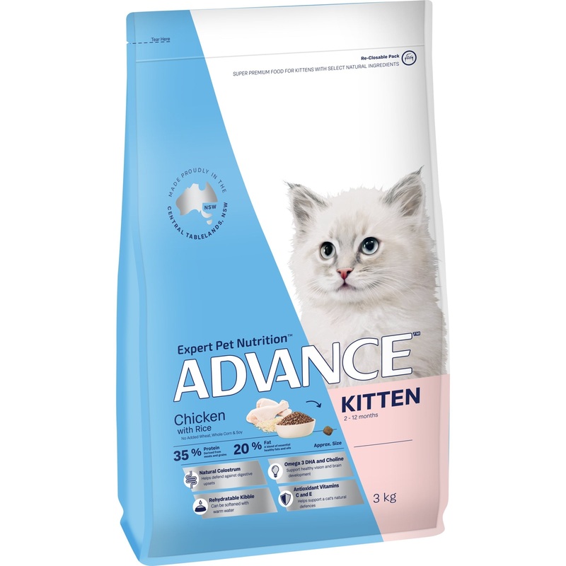 Advance Chicken and Rice Kitten Dry Food 3kg