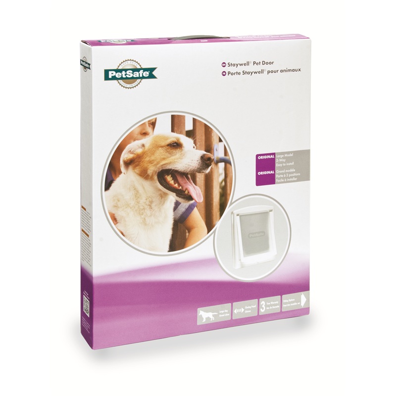 PetSafe Staywell Original 2-Way Pet Door, Large, White