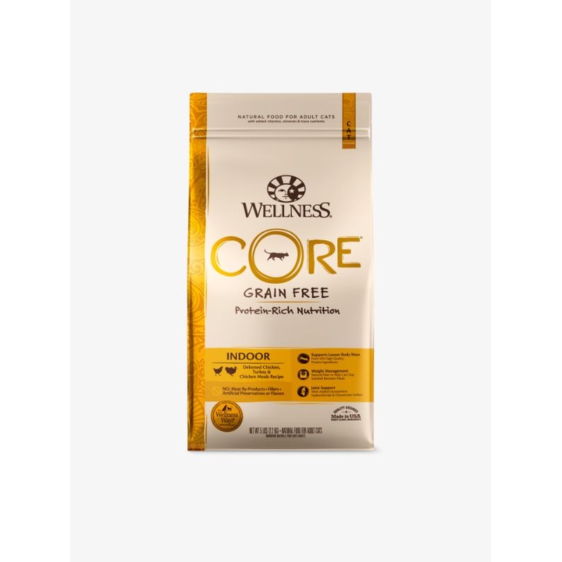 Wellness CORE Indoor Deboned Chicken, Turkey & Chicken Meals Dry Cat Food (3 Sizes)