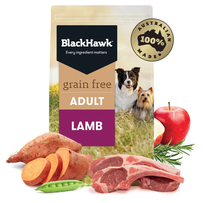 Black Hawk Grain Free Lamb Dry Dog Food 7kg ^._.^