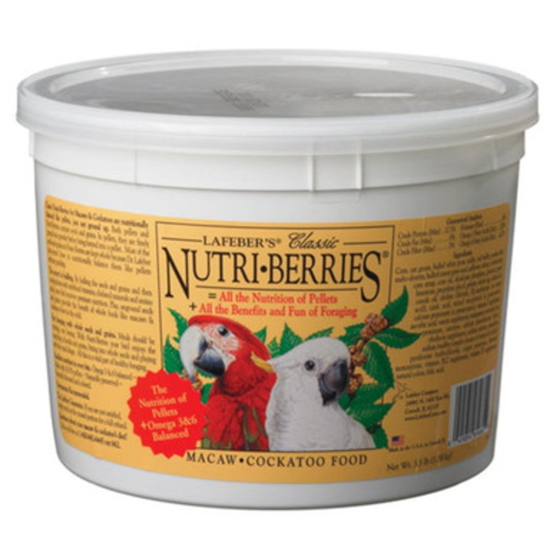 Lafeber Classic Nutri-berries Macaw & Cockatoo Food – 3.5 Lb