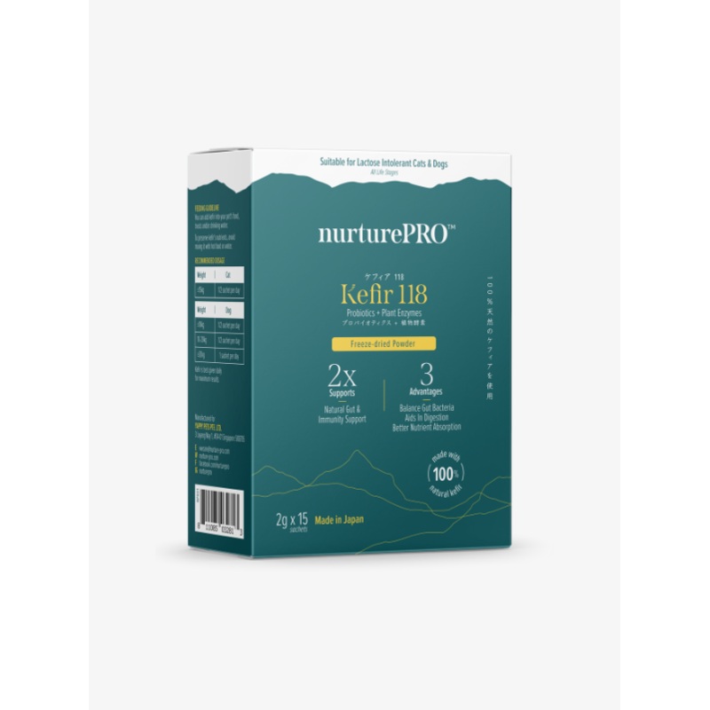 Nurture PRO Kefir 118 Freeze-dried powder for Dog & Cat 2g x 15s