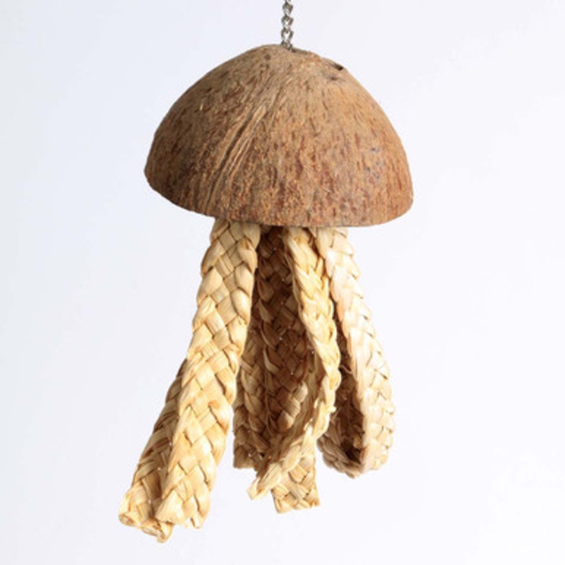 Jellyfish Natural Parrot Toy