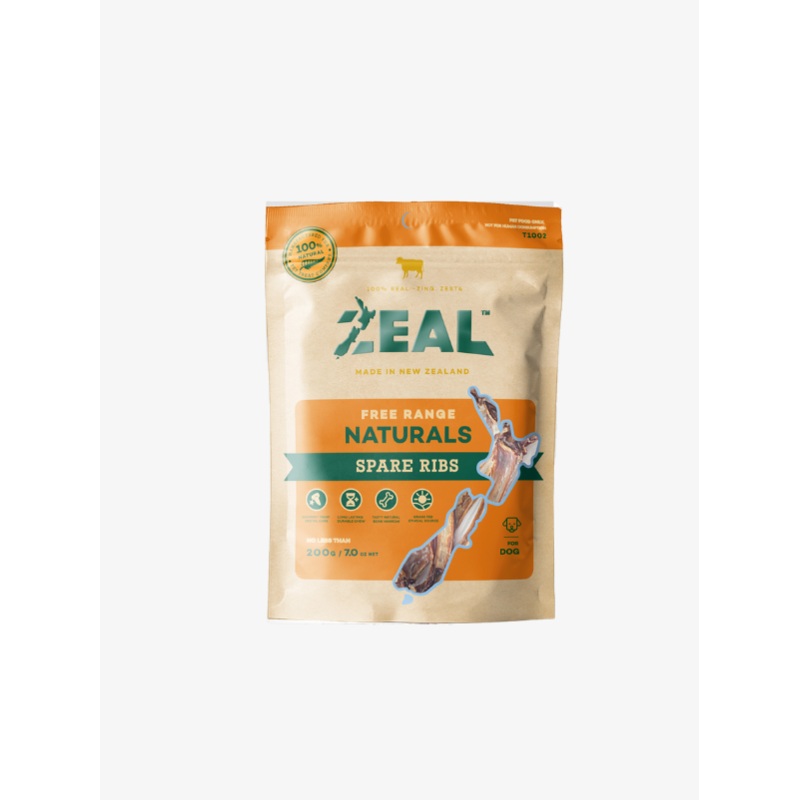 Zeal Free Range Naturals for Dogs  Spare Ribs (200g / 500g)