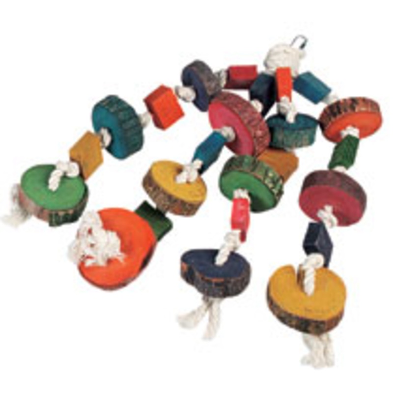 PARROT TOY HANGER W/BEADS 4 PARTS
