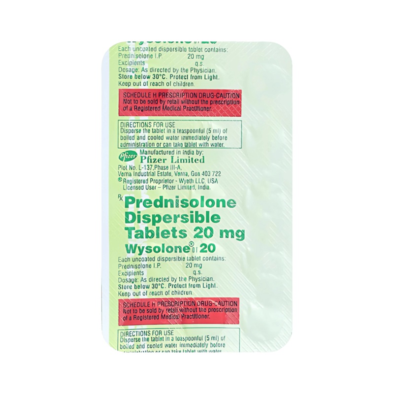 WYSOLONE DT 20MG TABLET