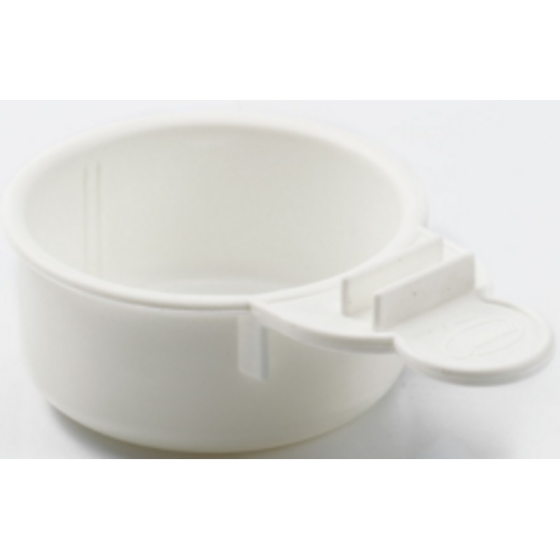 EGGFOOD CUP W/GRIP WHITE| 6.7 x 3 cm