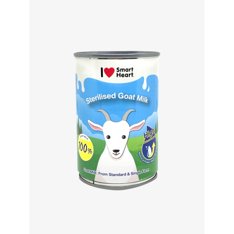 SmartHeart Fresh Sterilised Goats Milk For Cats & Dogs Can 400ml (Lactose Reduced)