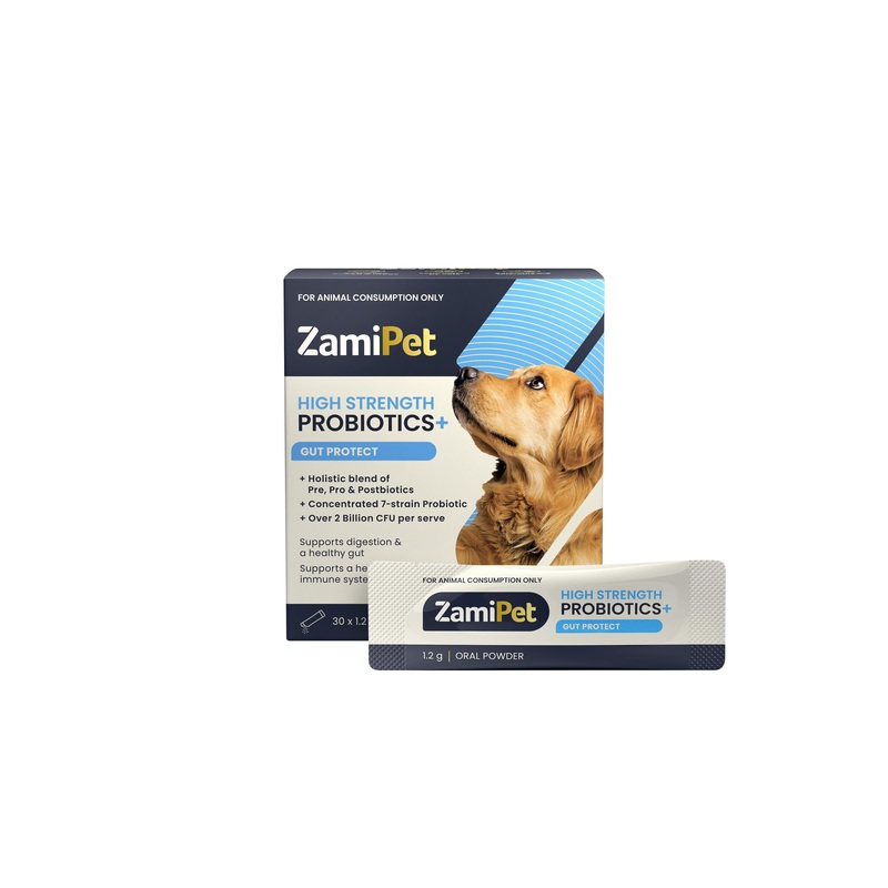 ZamiPet High Strength Probiotics Gut Protect for Dogs 30 Sachets ^._.^