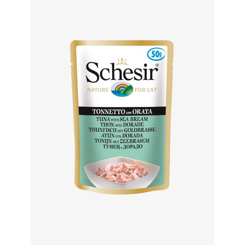 Schesir Cat Food Pouch  Tuna with Seabream 50g