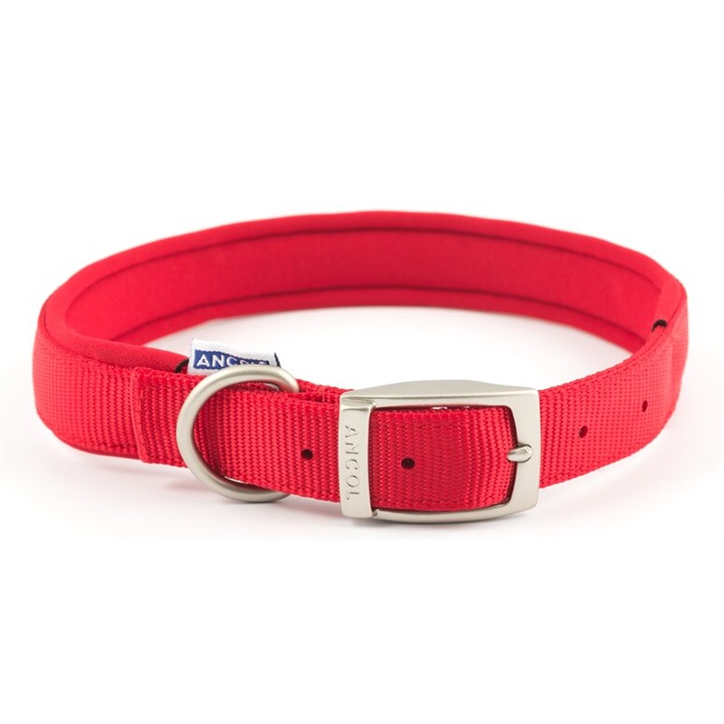 Nylon Padded Collar Size 6 Red 45-54cm