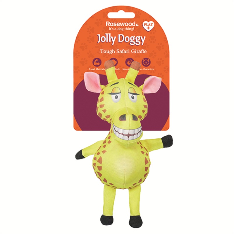 Rosewood Safari Tough Giraffe Dog Toy