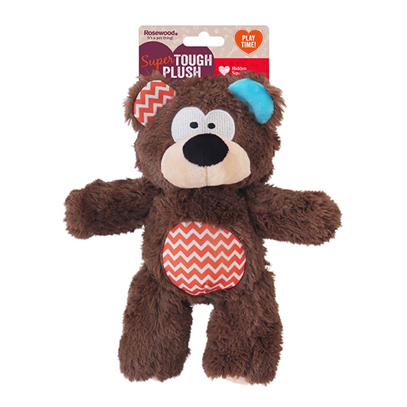 Rosewood Super Tough Plush Bear Toy For Dogs