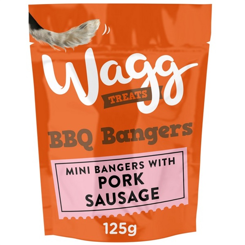 Wagg BBQ Bangers Treats 125g