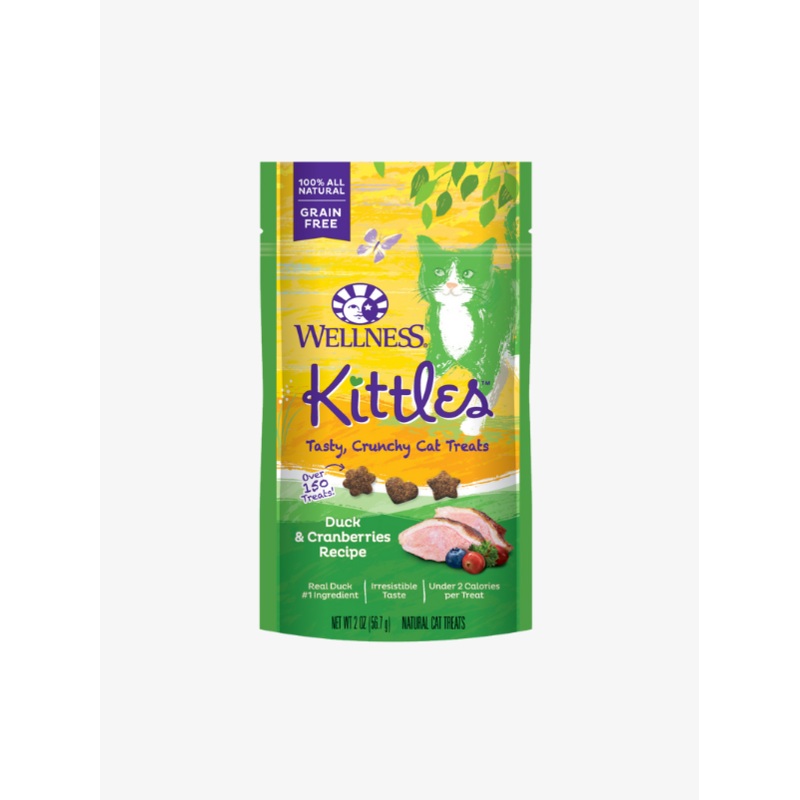 Wellness Kittles Duck & Cranberries Recipe Cat Treats [Weight : 2 oz]
