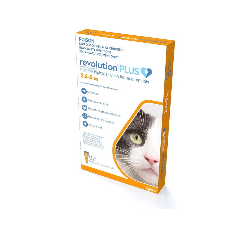 Revolution Plus Cat 2.5-5kg Orange