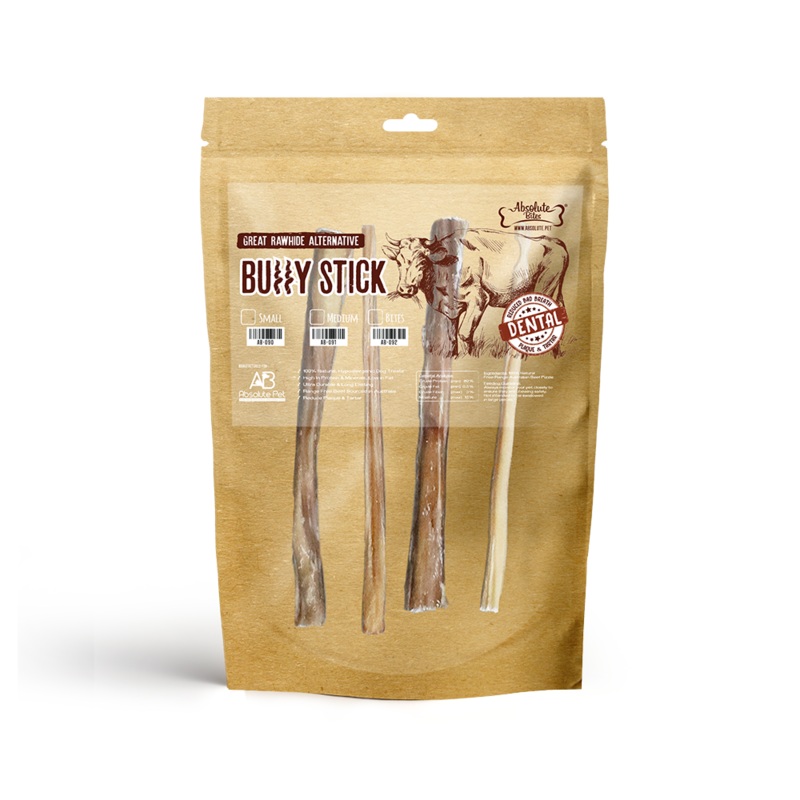 Absolute Bites Bully Stick – Medium 4pcs