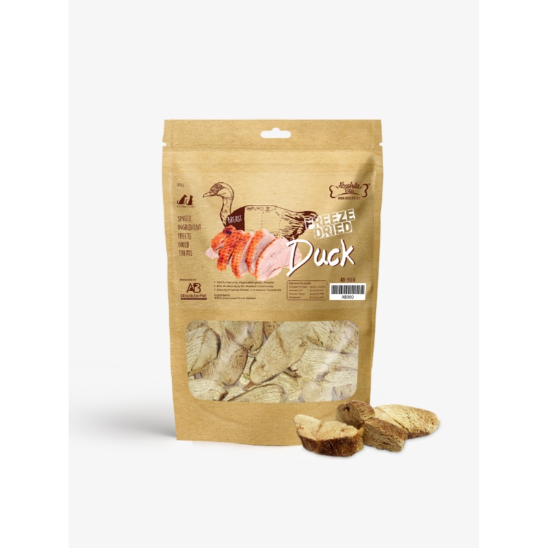 Absolute Bites Freeze Dried Duck Dog & Cat Treats 70g