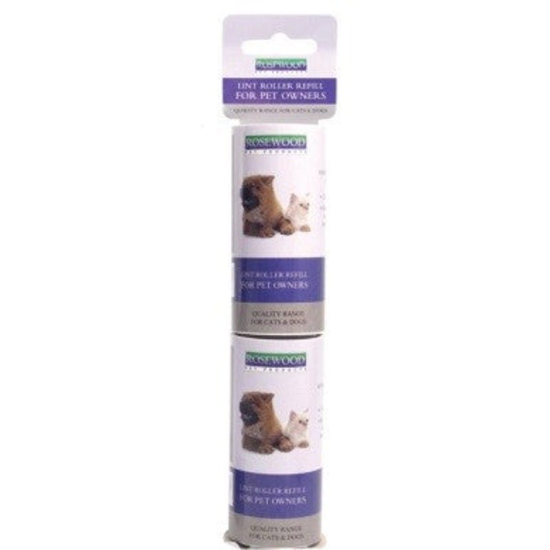 PET LINT ROLLER REFILL x 2