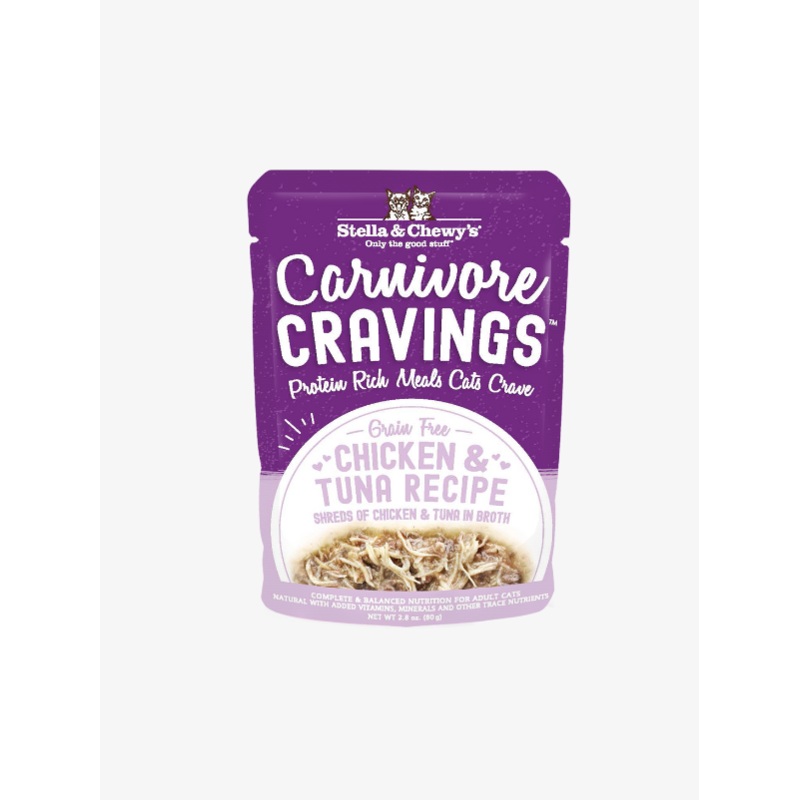 Stella & Chewys Carnivore Cravings Pouch Chicken & Tuna 2.8 oz