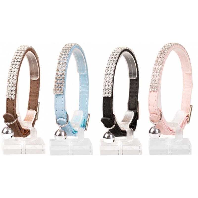 CAT COLLAR BLINGBLING|BROWN|BLUE|BLACK|PINK