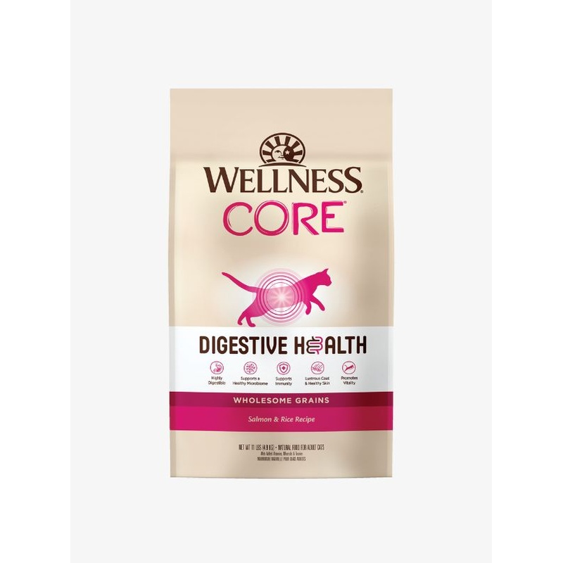 Wellness CORE Digestive Health with Wholesome Grains Salmon Recipe Dry Cat Food (2 Sizes)