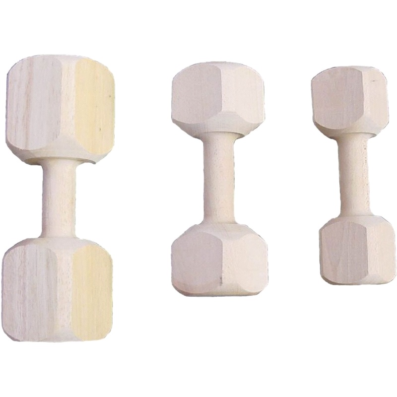 WOODEN DUMBELL|200g|600g|900g|1000g|1800g