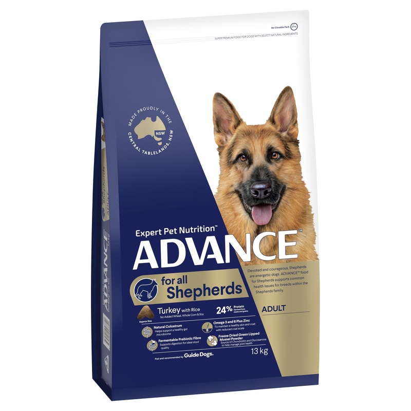 Advance Turkey and Rice Shepherds Adult Dog Dry Food 13kg