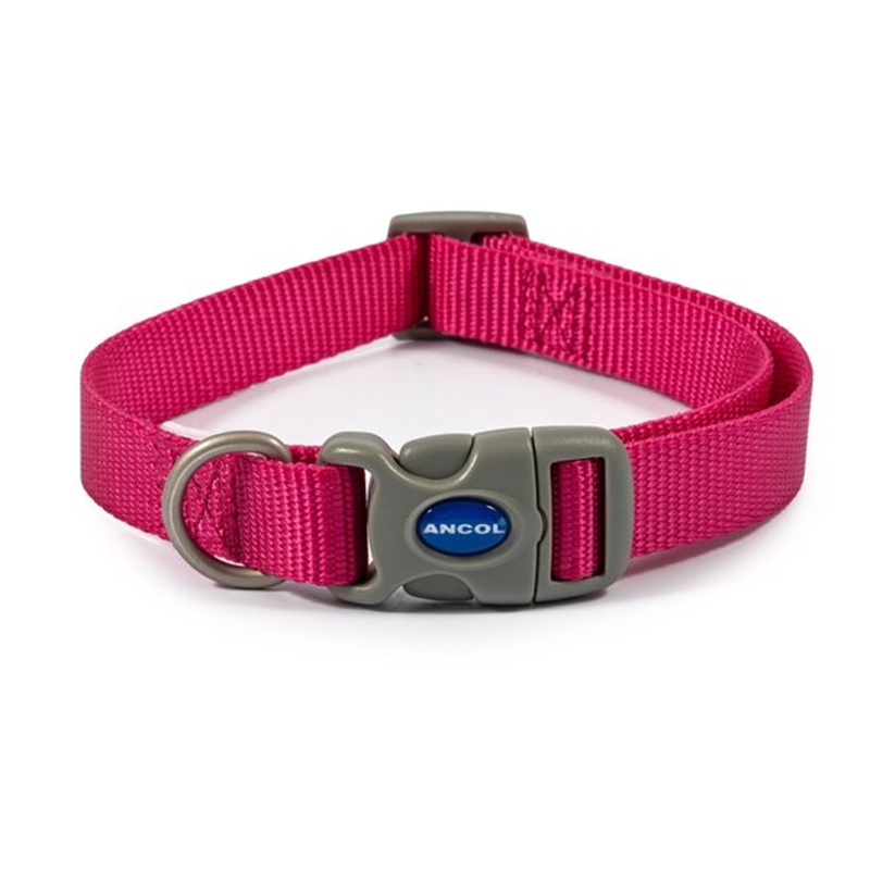 Ancol Collar Adjustable 15mm Pink