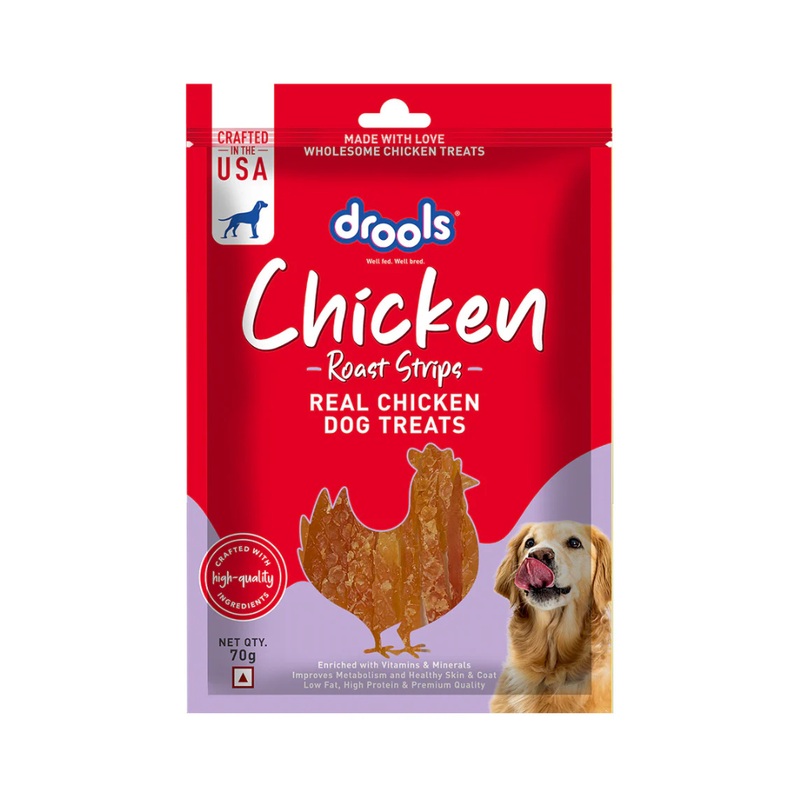 DROOLS CHICKEN ROAST STRIPS DOG TREAT
