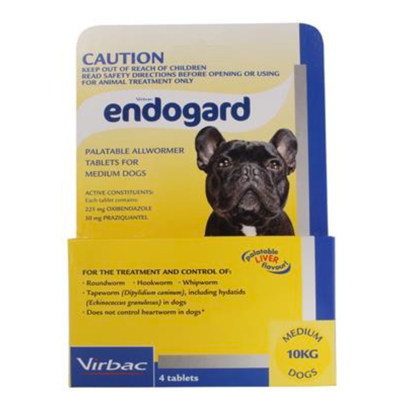 Endogard Allwormer up to 10kg – 4 Pack