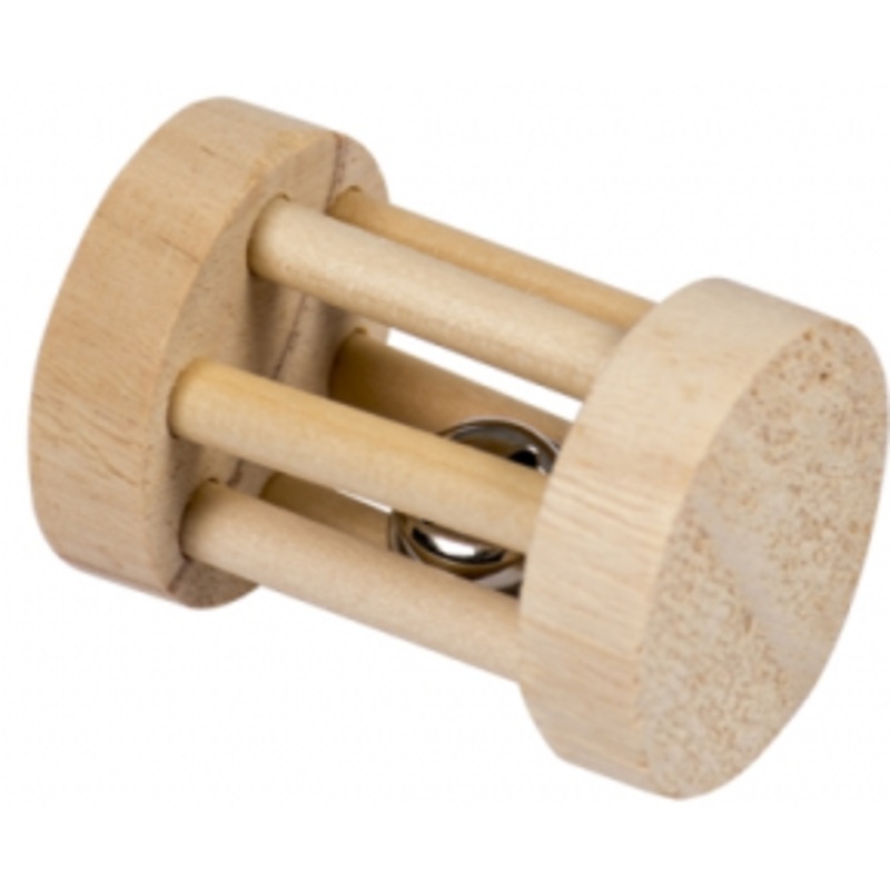 WOODEN PLAY ROLL WITH BELL|3.5x5cm|5x7cm