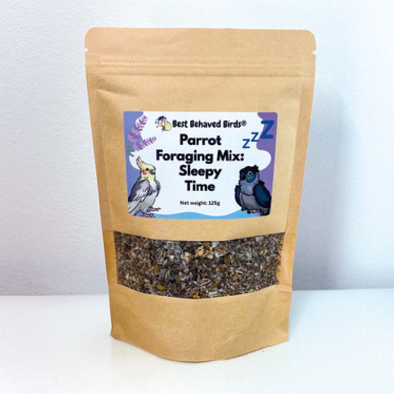 Best Behaved Birds Sleepy Time Calming Foraging Mix Parrot Food 125g