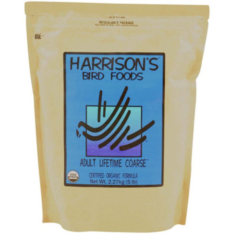 Harrison’s Adult Lifetime Coarse 5lb Complete Parrot Food