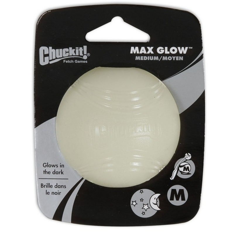 Chuckit! Max Glow Ball 1 Pack Medium 6.5cm