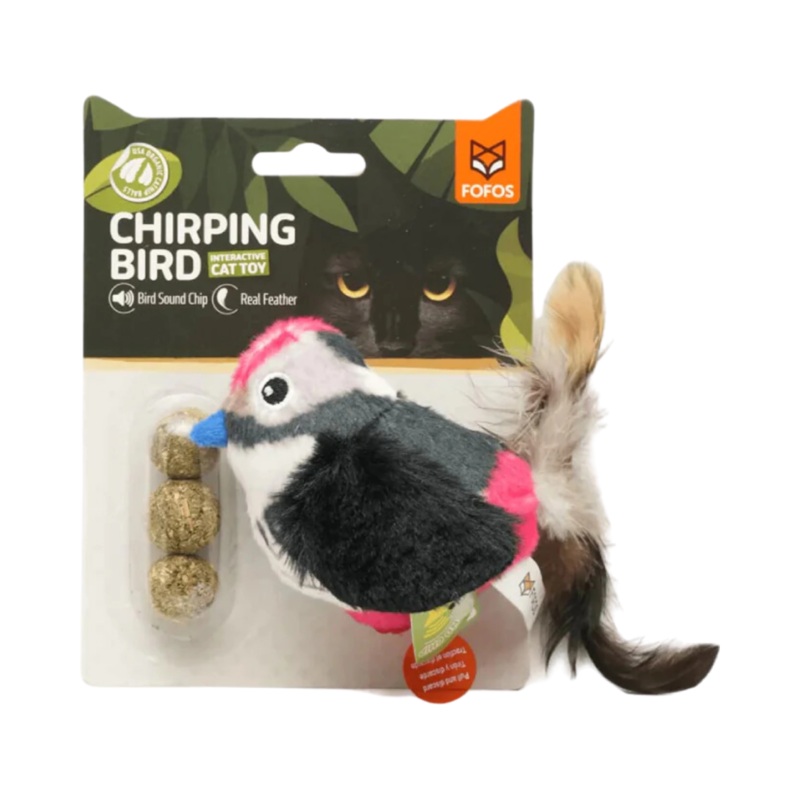 FOFOS BLACK BIRD WITH CATNIP BALLS