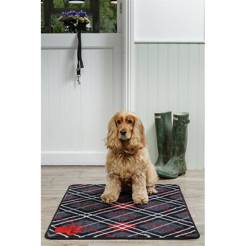 Stop Muddy Paws Tartan – Barrier Rugs Size 45 x 100 cm
