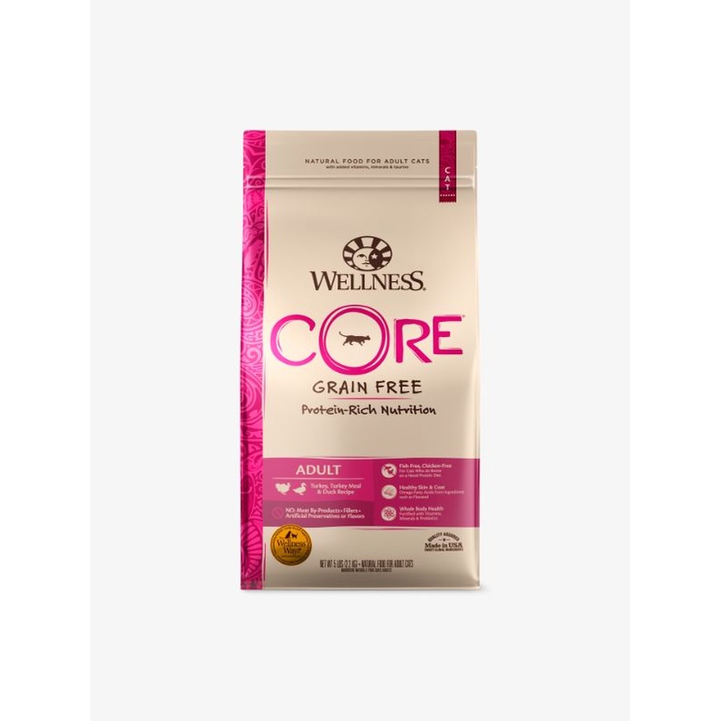 Wellness CORE Adult Turkey, Turkey Meal & Duck Dry Cat Food (2 Sizes)